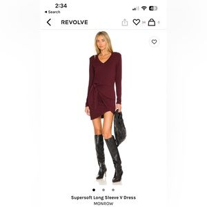 Monrow long sleeve sweater dress